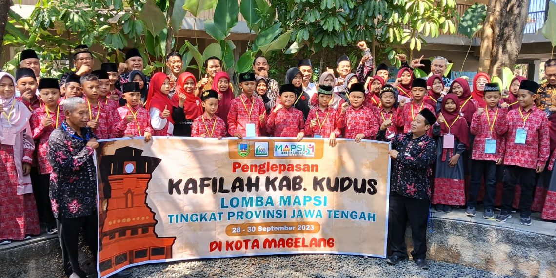 Kasi PAIS Lepas Kafilah MAPSI SD Kab. Kudus ke Tingkat Prov. Jateng