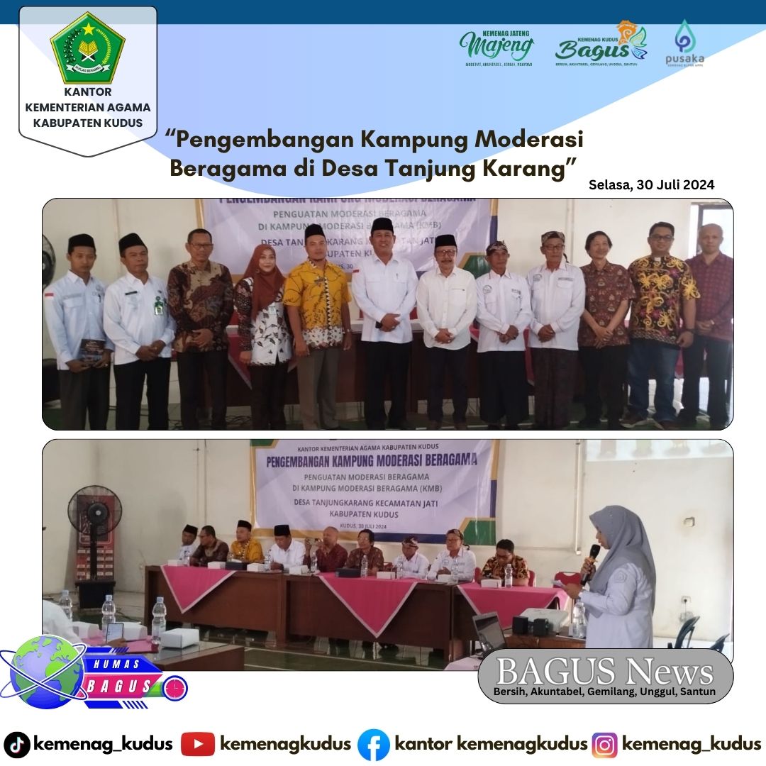“Pengembangan Kampung Moderasi Beragama di Desa Tanjungkarang, Kabupaten Kudus”