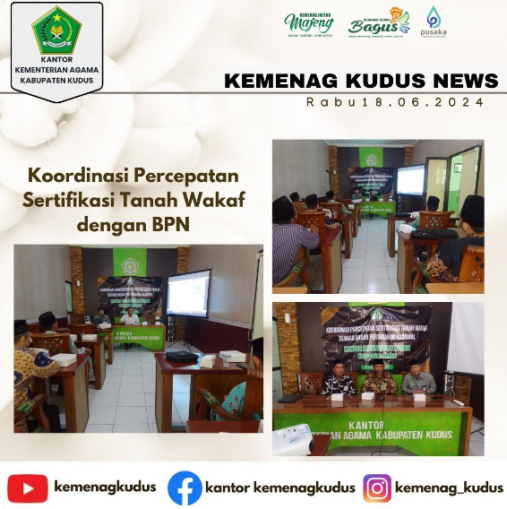 Koordinasi Percepatan Sertifikasi Tanah Wakaf dengan BPN