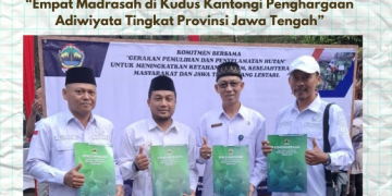 Empat Madrasah di Kabupaten Kudus Mengantongi Penghargaan Adiwiyata tingkat Provinsi Jawa Tengah Tahun 2024.