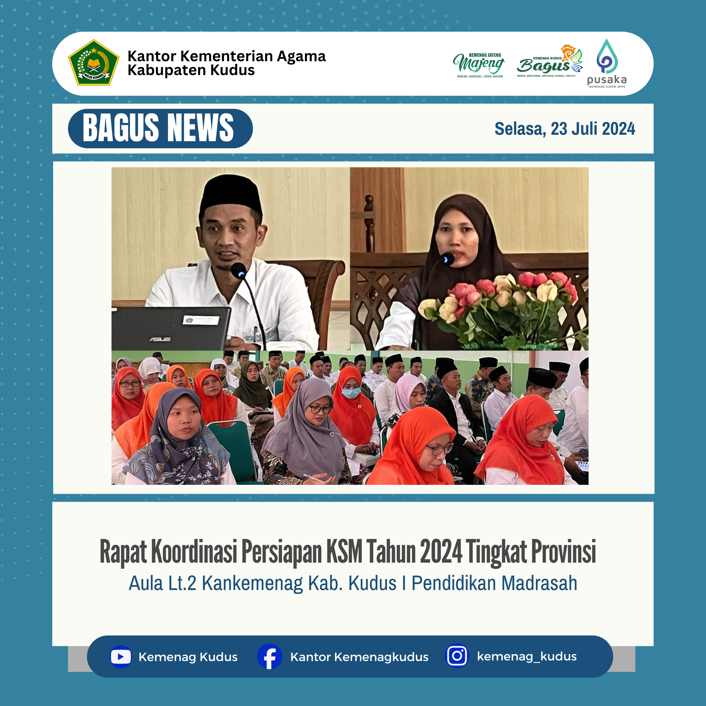 Rapat Koordinasi Persiapan KSM Tahun 2024 Tingkat Provinsi
