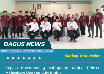 Kepala Kankemenag Kabupaten Kudus Terima Mahasiswa Magang IAIN Kudus