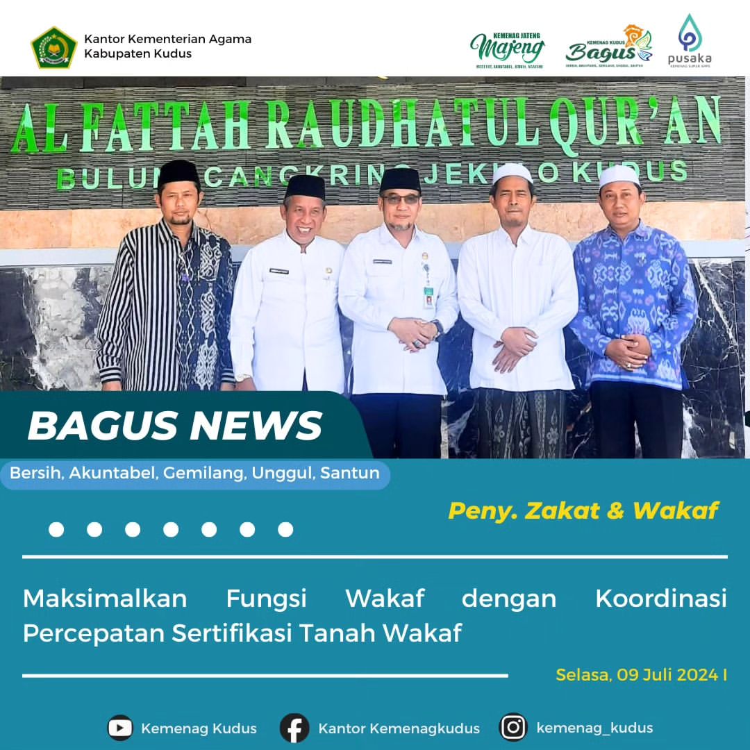 Maksimalkan Fungsi Wakaf dengan Koordinasi Percepatan Sertifikasi Tanah Wakaf