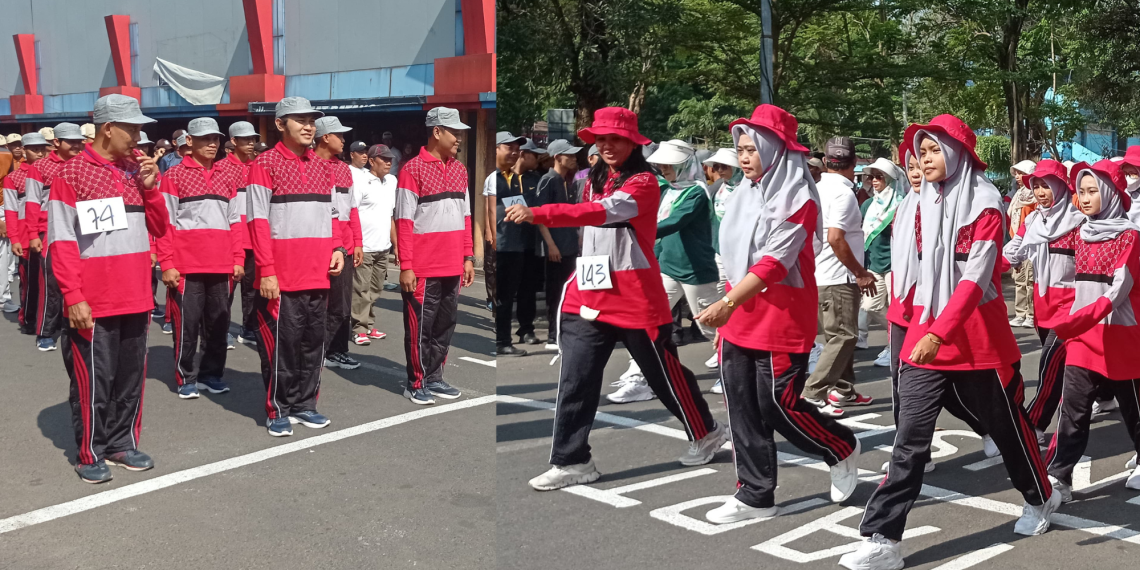 Lomba Olahraga Gerak Jalan Peringatan HUT RI ke-79 yang Diselenggarakan Pemkab Kudus