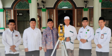 Pelayanan Pengukuran Arah Kiblat di Masjid Jami’ At Taqwa Krandon