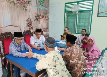KUA Gebog Laksanakan Ikrar Wakaf Tiga Bidang Tanah Sekaligus