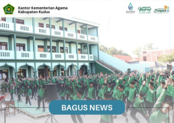 700 Siswa MA NU Ibtidaul Falah Ikuti Senam Masal dan Bersih Lingkungan