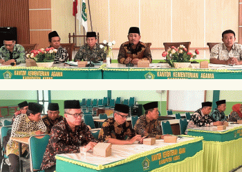 Kepala Kankemenag Kudus Pimpin Rapat Evluasi Progres Seleksi PPIH Tahun 1446 H / 2025 M