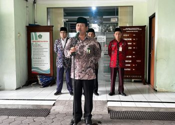 Apel Penghormatan Bendera Merah Putih dan Doa Bersama Tanggal 17, Kankemenag Kab. Kudus