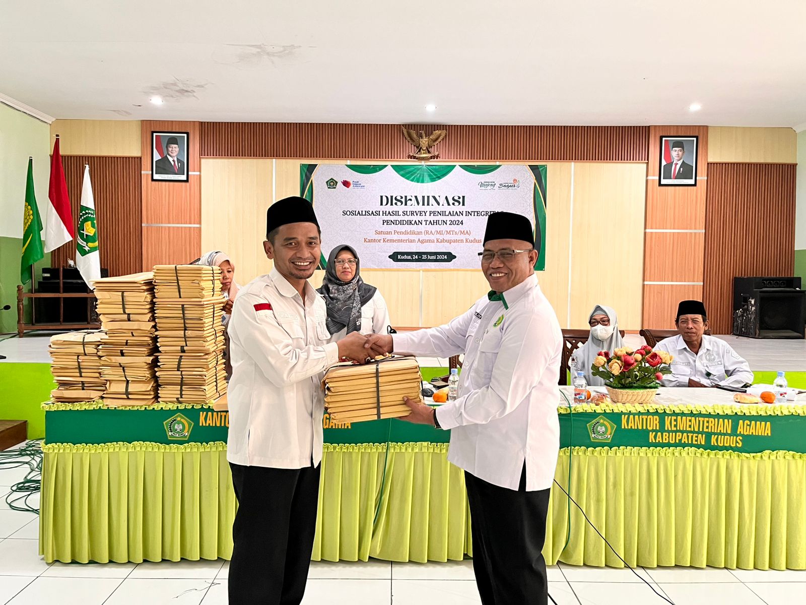 Kemenag Kudus Melalui Seksi Penmad Adakan Rakor Penerbitan dan Pembagian Blangko Ijazah MTs se-Kabupaten Kudus