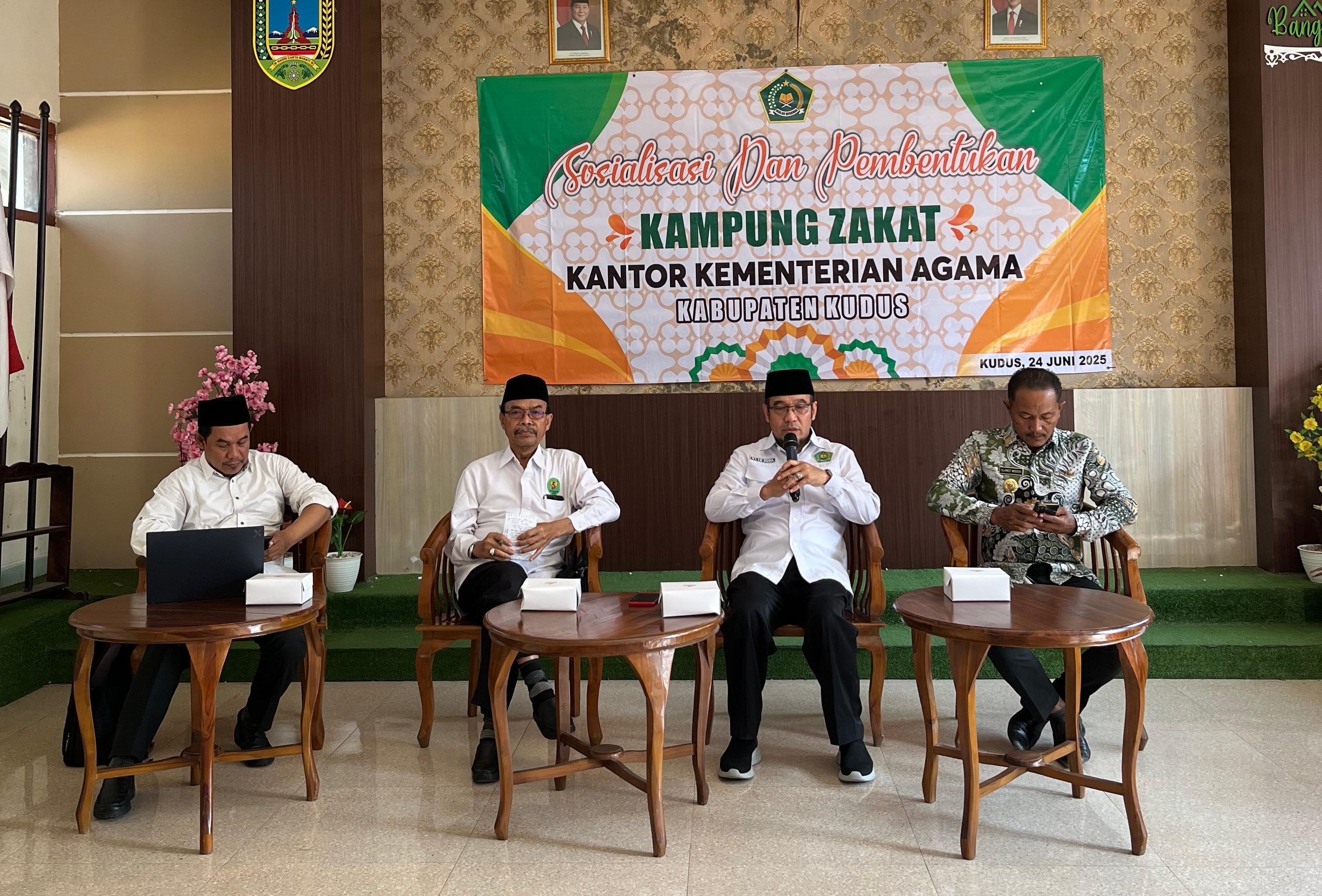 Sosialisasi dan Pembentukan Kampung Zakat Kankemenag Kab. Kudus