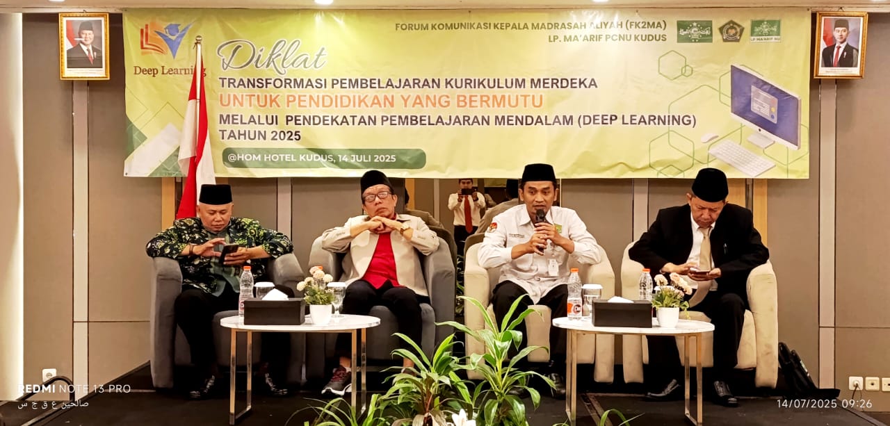 Kemenag Kudus Dukung Workshop Pembelajaran Mendalam FK2MA Ma’arif NU, Kasi Penmad Tekankan Inovasi Berkelanjutan
