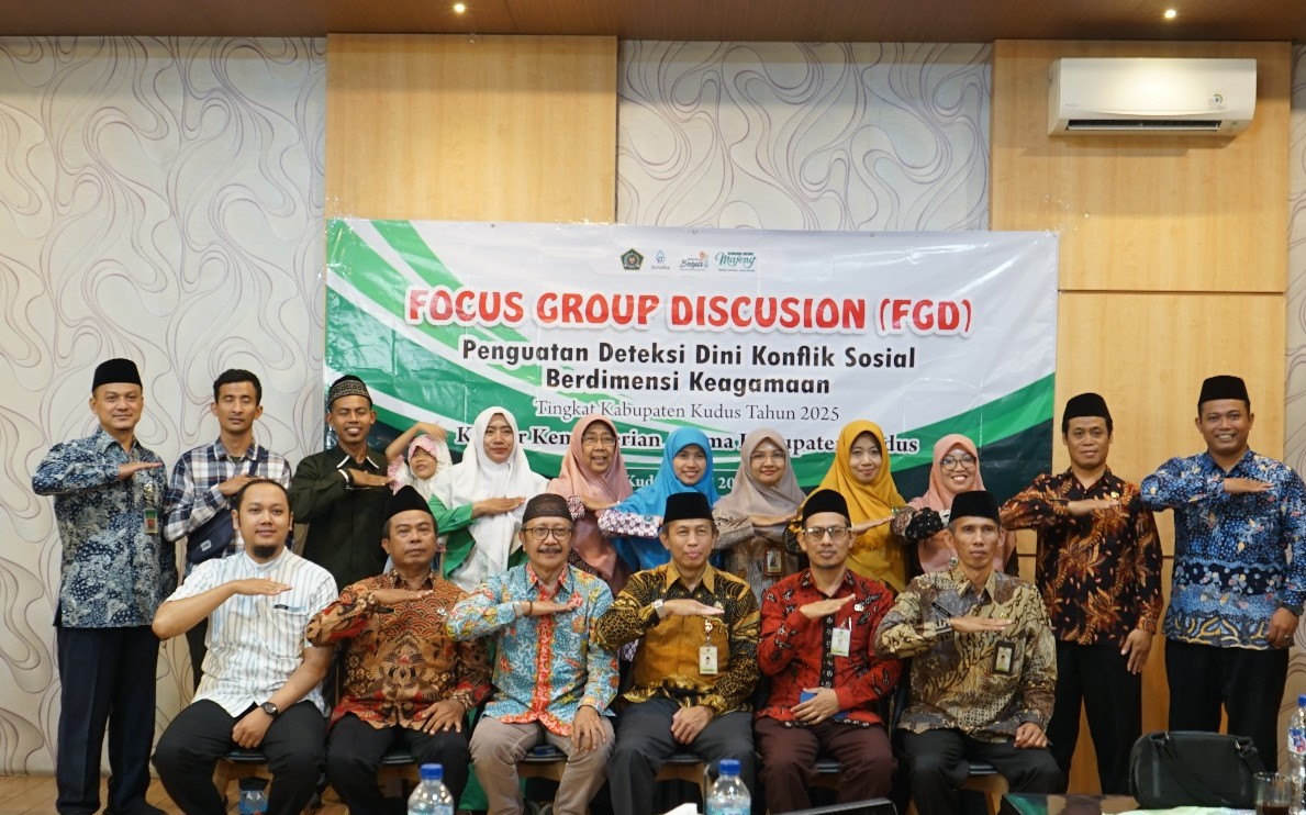 Deteksi Dini Konflik Sosial Keagamaan, Kemenag Kudus Gelar FGD Bersama Ormas
