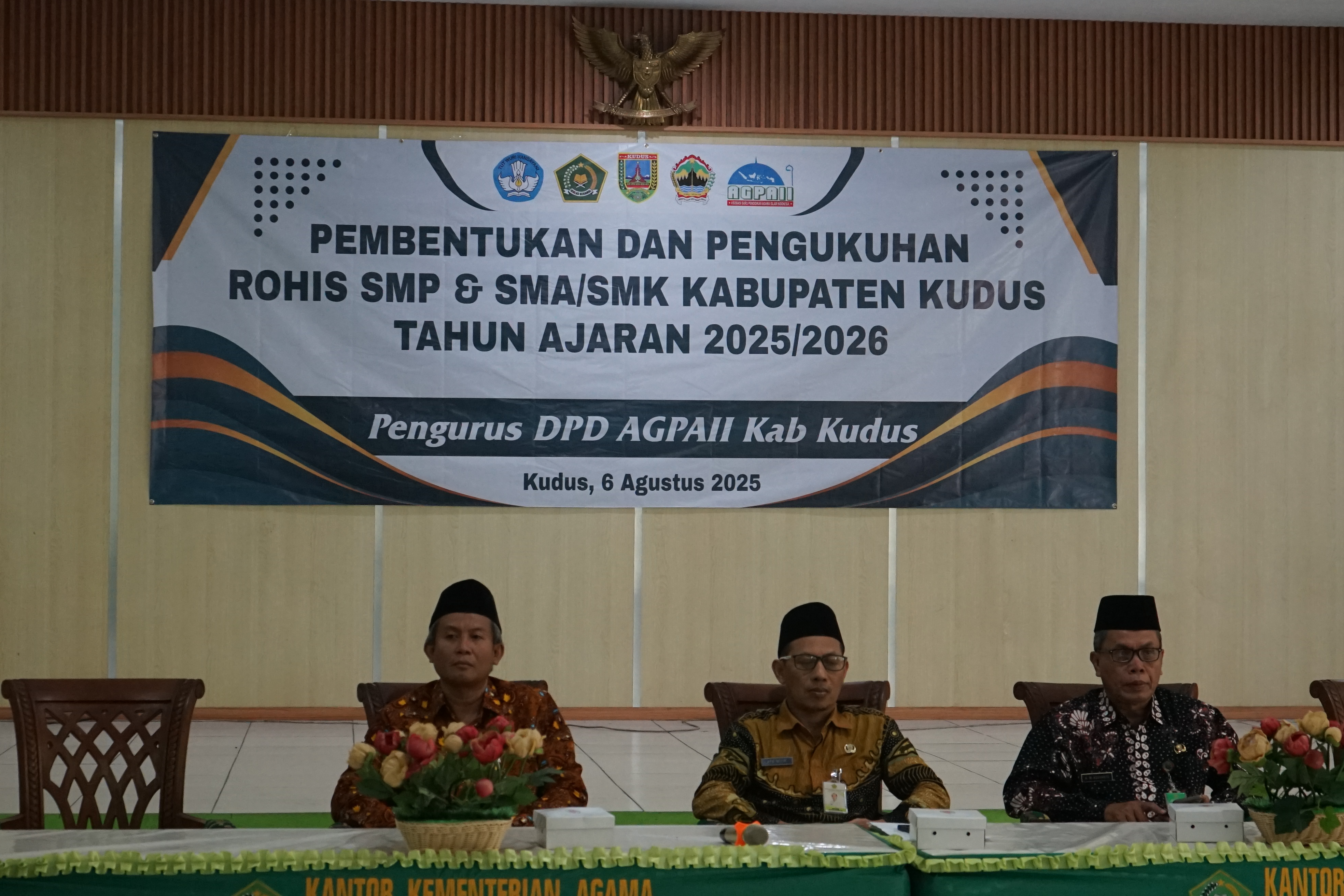Pembentukan dan Pengukuhan Pengurus Rohis SMP dan SMA/SMK Kab. Kudus Tahun Ajaran 2025/2026