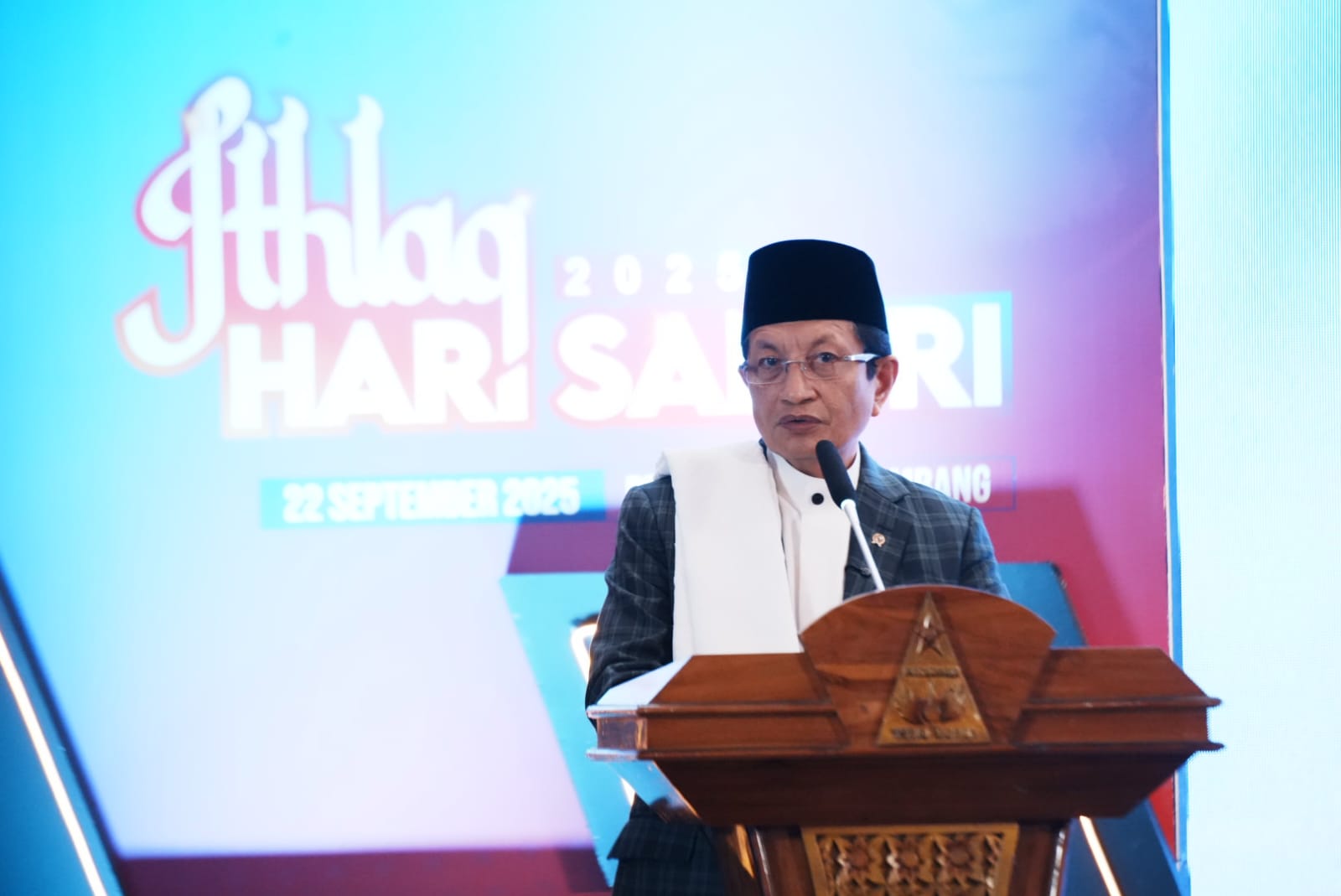 Buka Hari Santri 2025, Menag Ungkap Rencana Eselon I Khusus Urus Pesantren